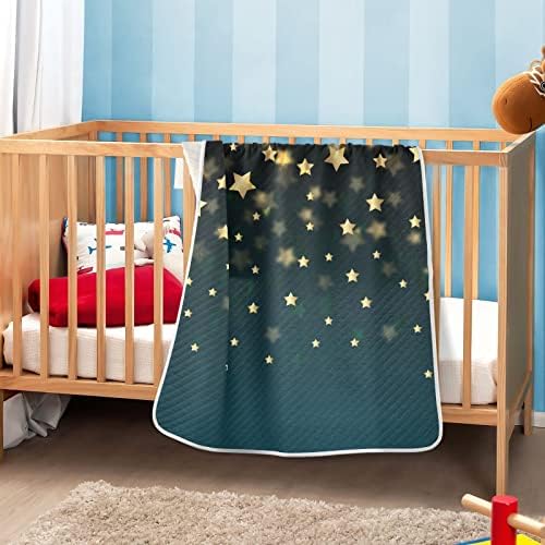 Stele de Aur Night Unisex Fluffy Baby Planket pentru pătură pentru copii pentru îngrijire de zi cu material gros și moale