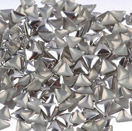 Zink Culoare Nail Art Argint Traingle Metal Stud 50 Bucată Înfrumusețarea