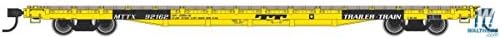 Walthers Mainline HO Scale 1/87 60 ' Pullman-Flatcar Standard-gata de rulare-remorcă-tren MTTX 92180