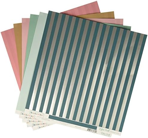 Echo Park Paper Company Silver Foil Stripe Collection Collection