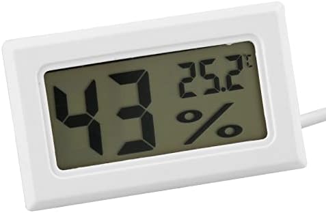 Zerodis Mini higrometru termometru cu sondă, Monitor digital pentru măsurarea umidității interioare Termometru digital pentru