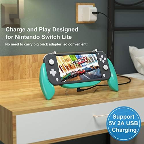 VIVEFOX Nintendo Switch Lite Grip Carcasă, Switch Lite se ocupă de confort ergonomic confort de încărcare a șocurilor de prindere