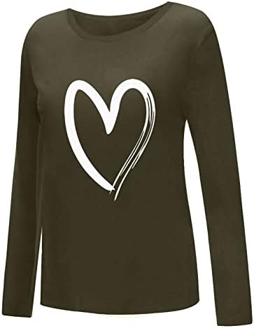Tricou din bumbac Femei Fall Vara 2023 Îmbrăcăminte cu mânecă lungă echipaj Gata Graphic Brunch Bluză Cămașă pentru fete 8k