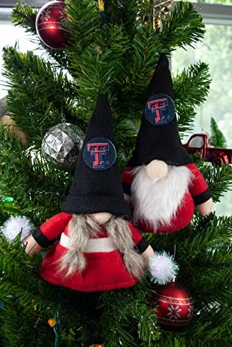 Texas Tech Raiders set de pluș de 2 ornamente Gnome de Hanna ' s Handiworks-Fan / Cheerleader Holiday / Dorm Decoration-cadou