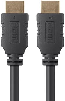Cablu de mare viteză Monoprice HDMI - 8 picioare - negru, 4K@60Hz, HDR, 18 Gbps, Yuv 4: 4: 4, 28awg - Selectați serie