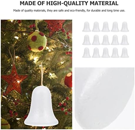 SEWACC 15buc spumă Bell forma 9cm polistiren Styrofoam meserii modelare Ornament alb gol spuma mingea DIY materiale pentru