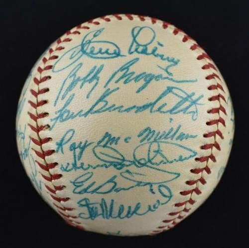 Mint 1957 All Star Game Team a semnat baseball Stan Musial Ernie Banks PSA ADN COA - Baseballs autografate