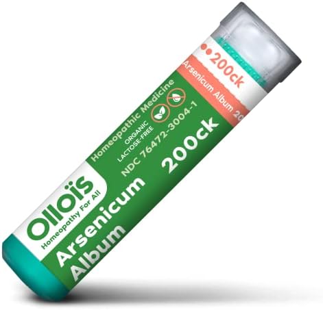 Album Ollois Arsenicum 200CK, organic, fără lactoză, vegan, medicament homeopatic, 80 de pelete