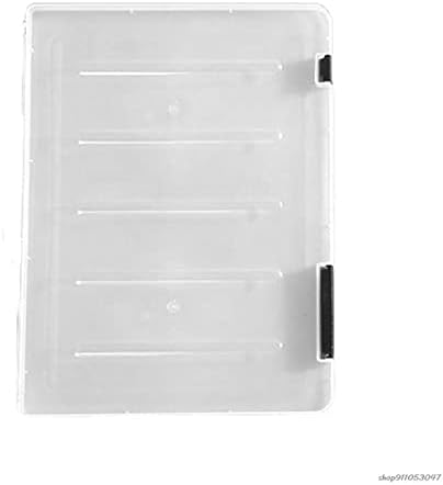Caseta de fișiere Taufe Cutie de stocare transparentă Document de plastic Document de hârtie Carcasă de umplere a hârtiei