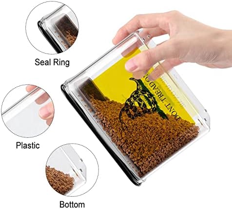 Nu călcați pe cutia de depozitare Snek recipiente din plastic pentru organizator de alimente cu capac pentru Bucătărie