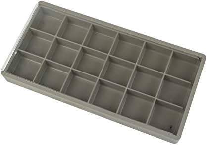 PMC Supplies LLC 7-1 / 2 x 3-3 / 4 x 1 cutie de plastic Organizator caz 18 compartimente Magazin margele pietre descoperiri