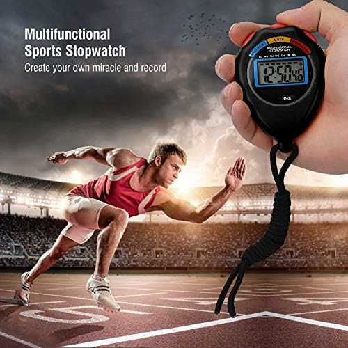 Cronometru impermeabil Sport Digital Ceas electronic cronograf Timer pentru atletism curse alergare înot