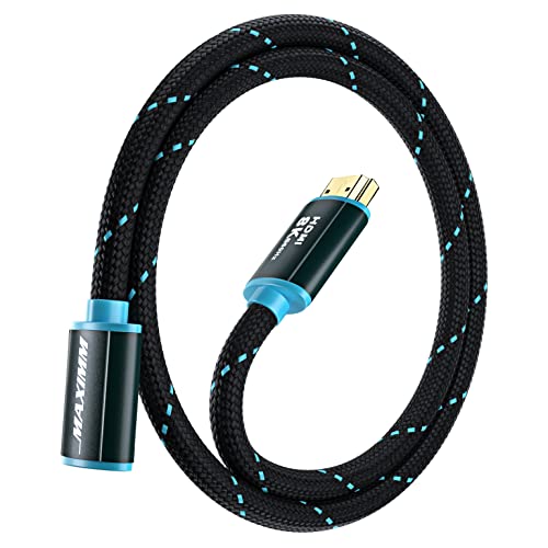 Cablul de extensie HDMI masculin la femei suportă protocol HDCP HDCP de mare viteză, ARC, 3D, 1080p până la 2160p rezoluție