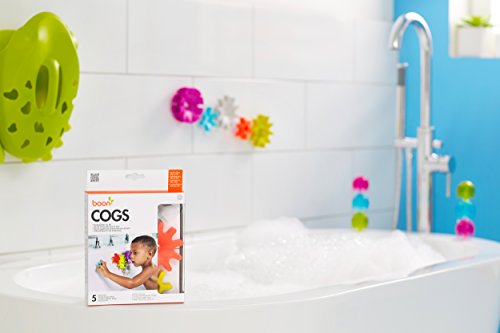 Jucării de baie pentru copii Boon Cogs - Jucării senzoriale pentru copii cu temă pentru undă pentru cadă - umpluturi de coșuri