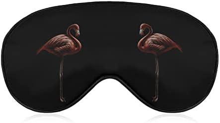 Roz flamingo pe mască de ochi întunecat somn cu blind cu curea reglabilă blocuri ușoare