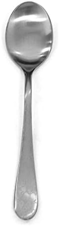 Mepra AZC1033C1101 Spoon de masă de gheață Coccodrillo, [pachet de 48], 20 cm, finisaj din oțel inoxidabil periat, masă de