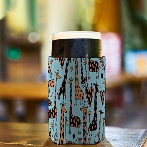 Cafea animale Girafa reutilizabile Cupa Mâneci iced cafea izolate ceașcă titularul cu model drăguț pentru băuturi calde rece