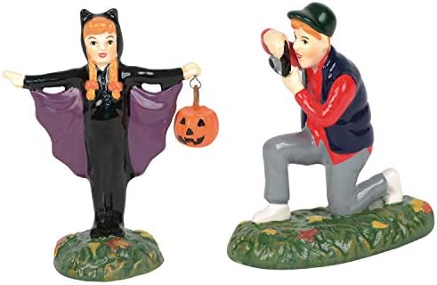 Departamentul 56 STREAM VILLAGE Accesorii de Halloween Arătați set de figurine Batastice, 1 inch, multicolor