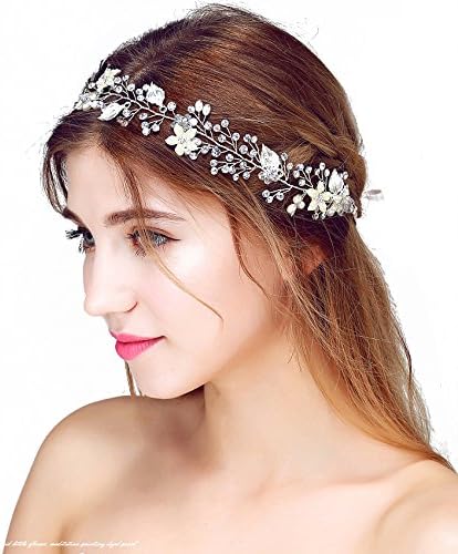 Meoly Freesia Hybrida Klatt nupțial headpiece frizură nunta Headband Bridesmaid cap trupa Accesorii de par