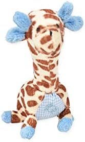 Oscar Newman Giraffe Safari Baby Pipsqueak jucărie, lungime de 7 inci, roz