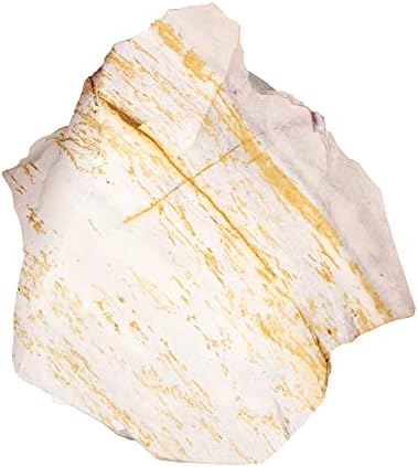 1068 Ct. Cristal natural de vindecare alb și galben Mookaite Jasper piatră brută pentru vindecare, Yoga, meditație și altele