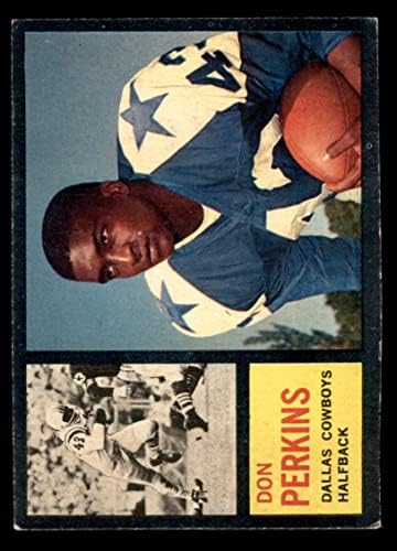 1962 Topps 41 Don Perkins Dallas Cowboys VG/Ex+ Cowboys New Mexico