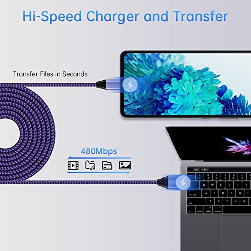 Cablu Android Auto USB C Cablu USB TRANSFER DE DATE TIPUL LUNG Tipul C Încărcare rapidă pentru încărcare rapidă pentru Samsung