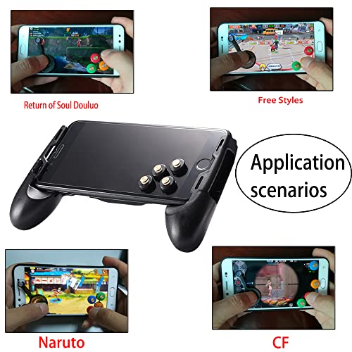 9 piese Telefon mobil joc joystick kituri, 5 Touch Screen joc de control Joypad PUBG Trigger și 4 jocuri deget Mâneci, controler