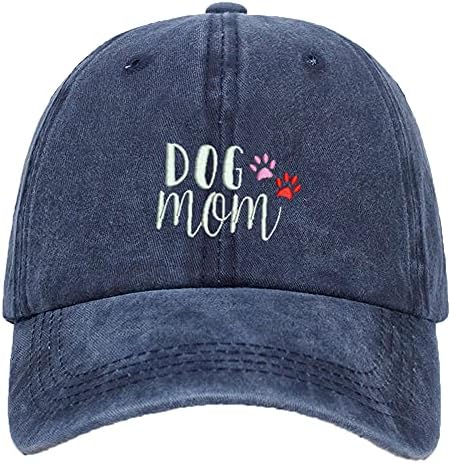 Câine mama Baseball Cap vintage spălate Distressed reglabil Tata pălărie pentru femei