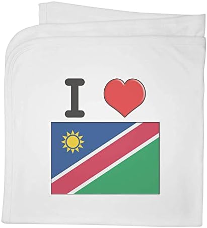 Azeeda 'I Love Namibia' Cotton Baby Planket / Shawl