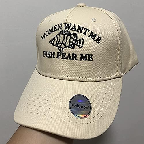 PESCUIT BASEBAL CAP BASEBLIE FUMENTE brodate Want Me Fish Fear Me Hat pălărie pălării Valureon