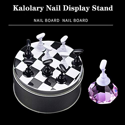 Kalolary 1 Seturi suport pentru unghii suport pentru unghii pentru afișare de artă pentru unghii, Suporturi magnetice pentru