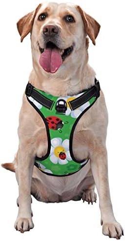 Harnașă pentru câini floarea soarelui de animale verzi pentru animale de companie reglabile în aer liber hamuri mari