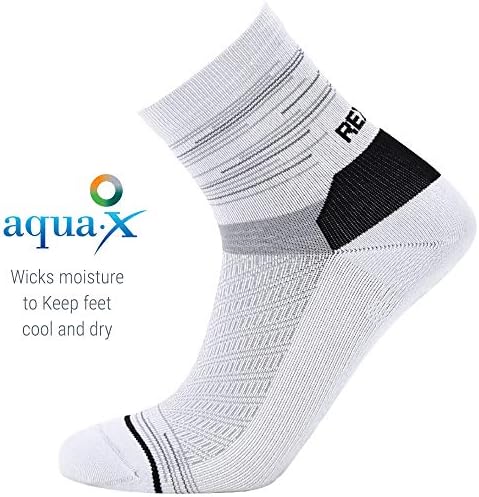 Rexy Straight Aqua Mid Socks - Suport pentru arc de înaltă performanță pentru bărbați și femei