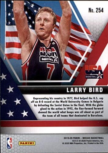 2019-20 Panini Mosaic 254 Larry Bird SUA Basketball NBA Basketball Card NM-MT