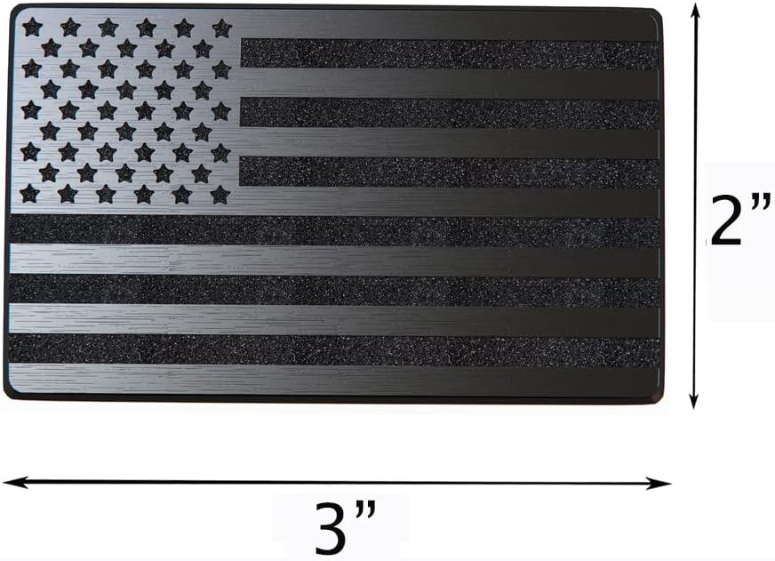 Magnet American Flag Decal Auto Black pentru camioane cu mașini, 2PC -uri înainte și set invers