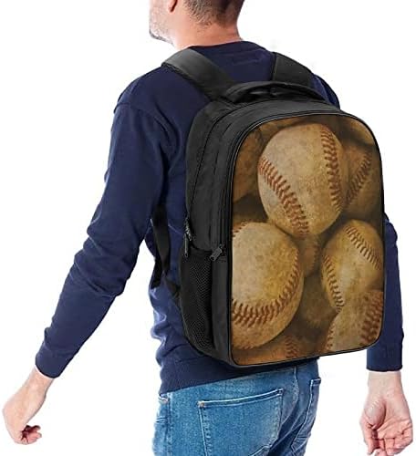 Vintage Baseball Travel Rucsac estetic Bookbag grele Daypacks umăr lucru sac pentru bărbați școală femei 16 inch