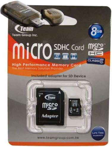 8gb Turbo Clasa 6 card de memorie MicroSDHC. De mare viteză pentru Nokia N95 N96 N97 vine cu UN SD gratuit și adaptoare USB.
