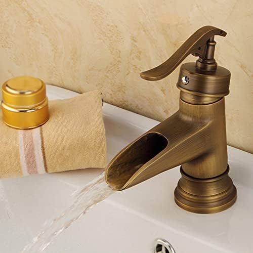 Robinete vanitatea robinet antic robinet Cascada robinet baie vanitatea robinet singură gaură Cascada robinete pentru baie