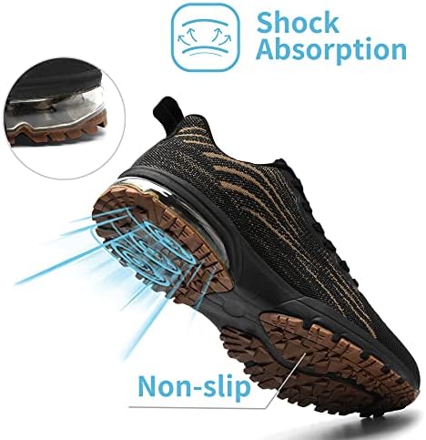 PERSOUL Mens aer rulează pantofi tenis atletic Gym usoare Non alunecare de mers pe jos sport moda adidași,