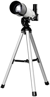 Kit telescop Refractor Coleman 360x50 cu husă de transport pentru sarcini grele, C36050-alb Elegant