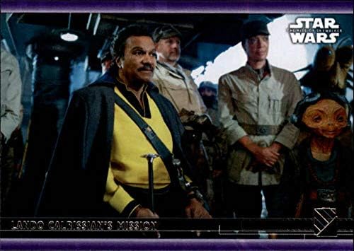 2020 Topps Star Wars The Rise of Skywalker Series 2 Purple 65 Lando Calrissian's Mission Card de tranzacționare