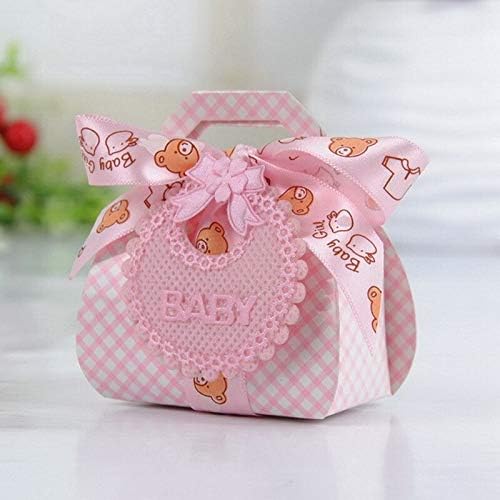 Crysdaralovebi 36pcs drăguț copil șorț bomboane cutie Baby shower favoruri cadouri ciocolata cutie de ziua de nastere tematice petrecere Decoratiuni Copii cutie cadou