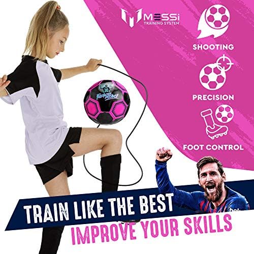 Ball pentru fotbal de fotbal pentru copii - dimensiunea 3 pentru tineret fotbal inteligent cu legătură pentru jonglerii, controlul