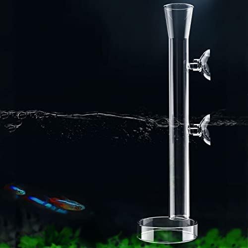 M-BAY 13,8 inch din sticlă pentru creveți tub de alimentare pentru hrănire pentru rezervor de pește răcoros acvariu pentru