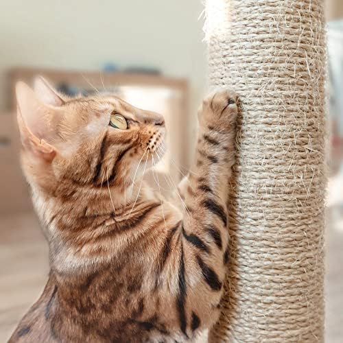 Pisici Sisal coarda, 33/98 / 164ft natura pisica Scratcher coarda Twisted sfoară șir pentru DIY Cat zgarieturi posturi Gradinarit