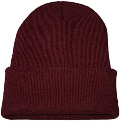 Unisex tricot cald Slouchy Pălărie de tricotat Hip iarna Hop schi baseball capace pălării pentru bărbați ceas Cap