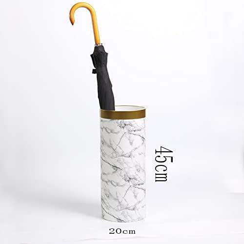 Walnuta Walking Stick Tasker Textură de marmură Office Office ușă Coș de depozitare Bin Rack Umbrella Stand Stand Ceramic