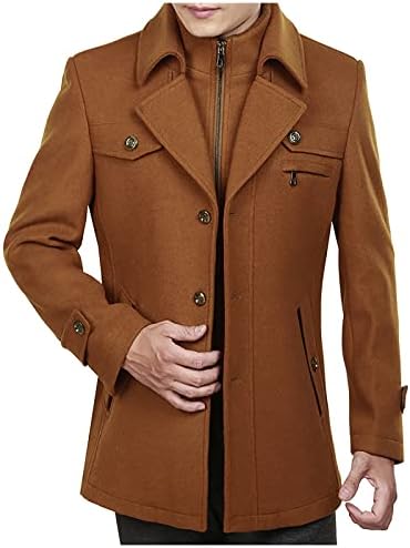 Adssdq plus dimensiuni cu mânecă lungă blazer pentru bărbați casual de iarnă business comfy tweed blazer color solid moale