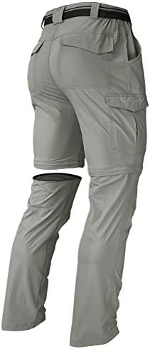Pantaloni de drumeție pentru bărbați convertibili cu fermoar ușor de apărat ușor impermeabil uscat în aer liber, pescuit în